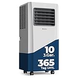 Woleix Mobile Klimaanlage 9000 BTU, Klimaanlage Mobil mit Abluftschlauch, Mobiles Klimagerät mit Abluftschlauch mit Timer 10 J.GAR.