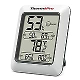 ThermoPro TP50 digitales Thermo-Hygrometer Innen Thermometer Raumthermometer mit Aufzeichnung und Raumklima-Indikator für Raumklimakontrolle Klima Monitor