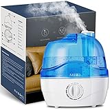 Luftbefeuchter, 2.2L Luftbefeuchter Kinderzimmer mit 28dB Leise, Luftbefeuchter Schlafzimmer mit 360°Drehbare Düse, BPA-Frei, Auto Abschaltung, Leicht zu Reinigender Humidifier für Büro, Baby,Pflanze